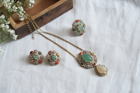 Polki Necklace set  (4-8273)(B)