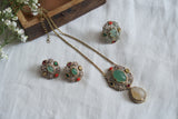 Polki Necklace set  (4-8273)(B)