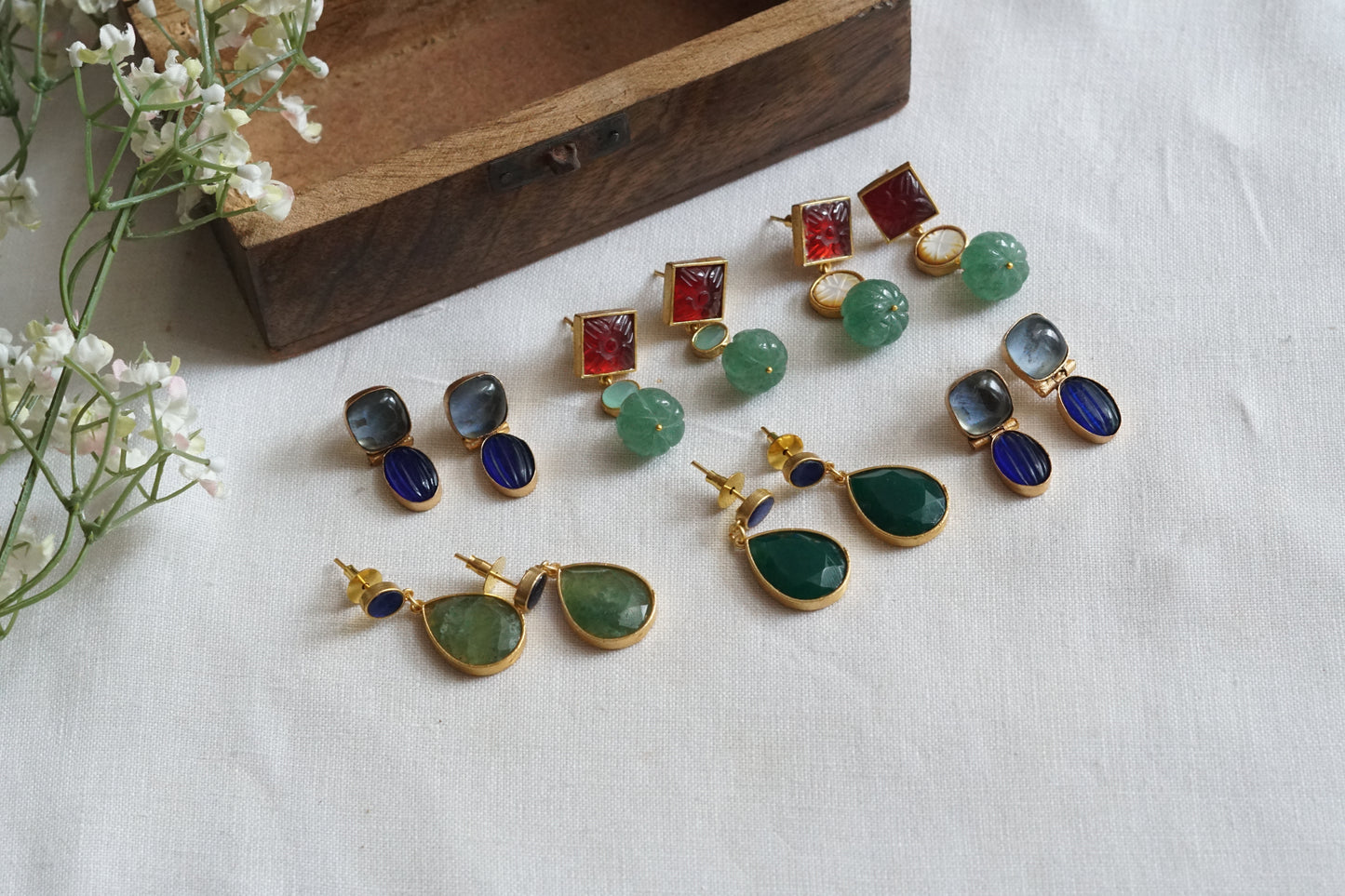 Kundan Earrings (1-5268)(R)