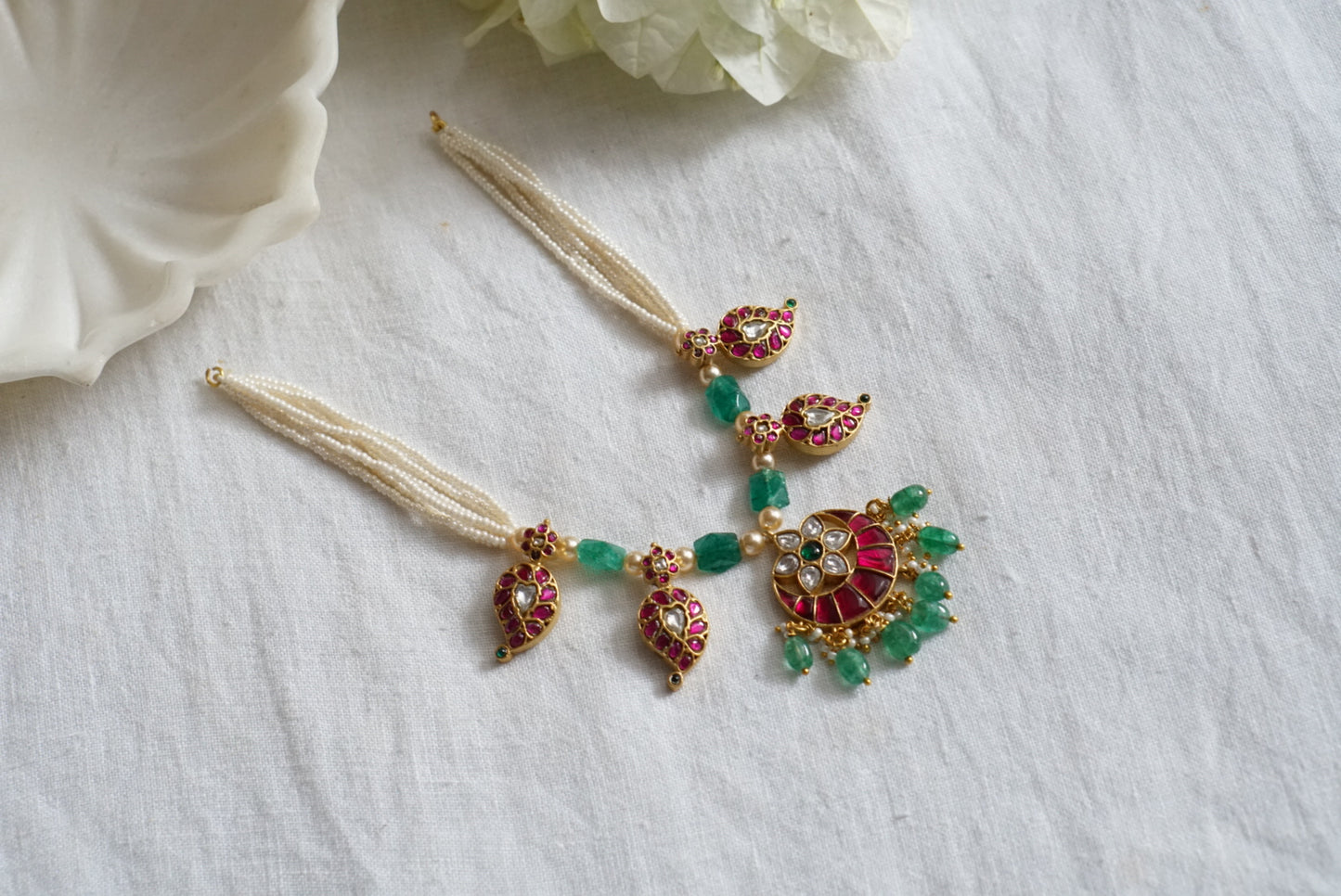 Kundan necklace (4-7551)( K)(PREORDER)