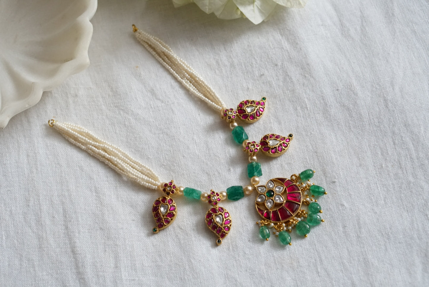 Kundan necklace (4-7551)( K)(PREORDER)