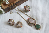 Polki Necklace set (4-8274)(B)(ALREADY DISCOUNTED PIECE)