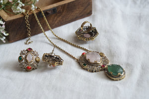 Polki Necklace set (4-8274)(B)(ALREADY DISCOUNTED PIECE)