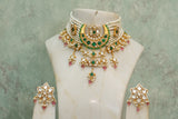 Kundan choker set (4-4116)(R)