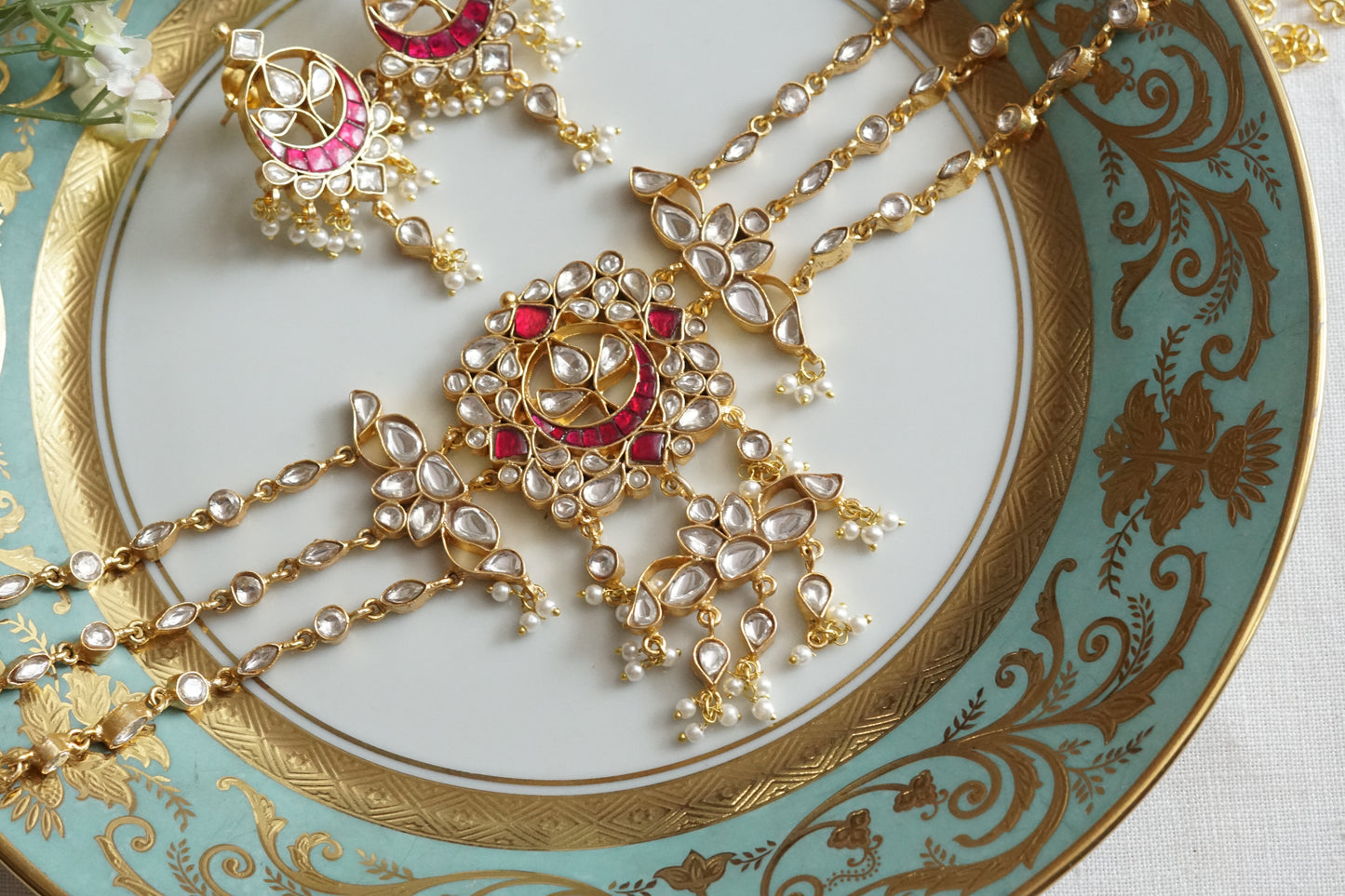 Kundan Choker Set (4-9242)(R)