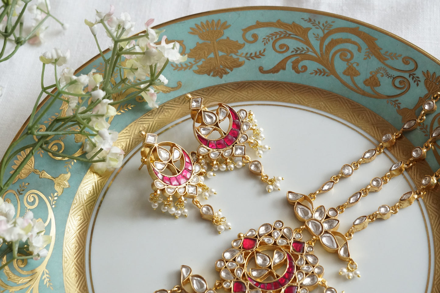 Kundan Choker Set (4-9242)(R)