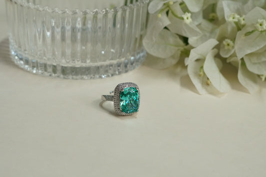 Aqua AD Ring (6-369)(B)(FROM TURKEY) - JEWELSTYLE