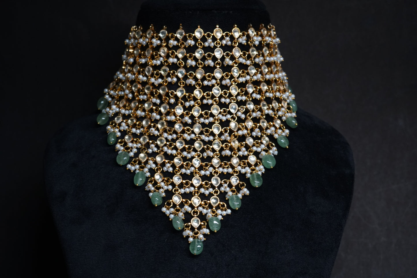 Kundan necklace  (4-6890)(S)(ON PREORDER)