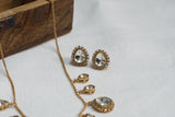 Kundan polki necklace set(4-5821)(B)