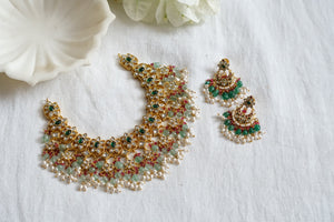 Kundan  necklace set (4-7536)( K)