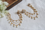 Polki Studs With EarChain (1-4289)(B)