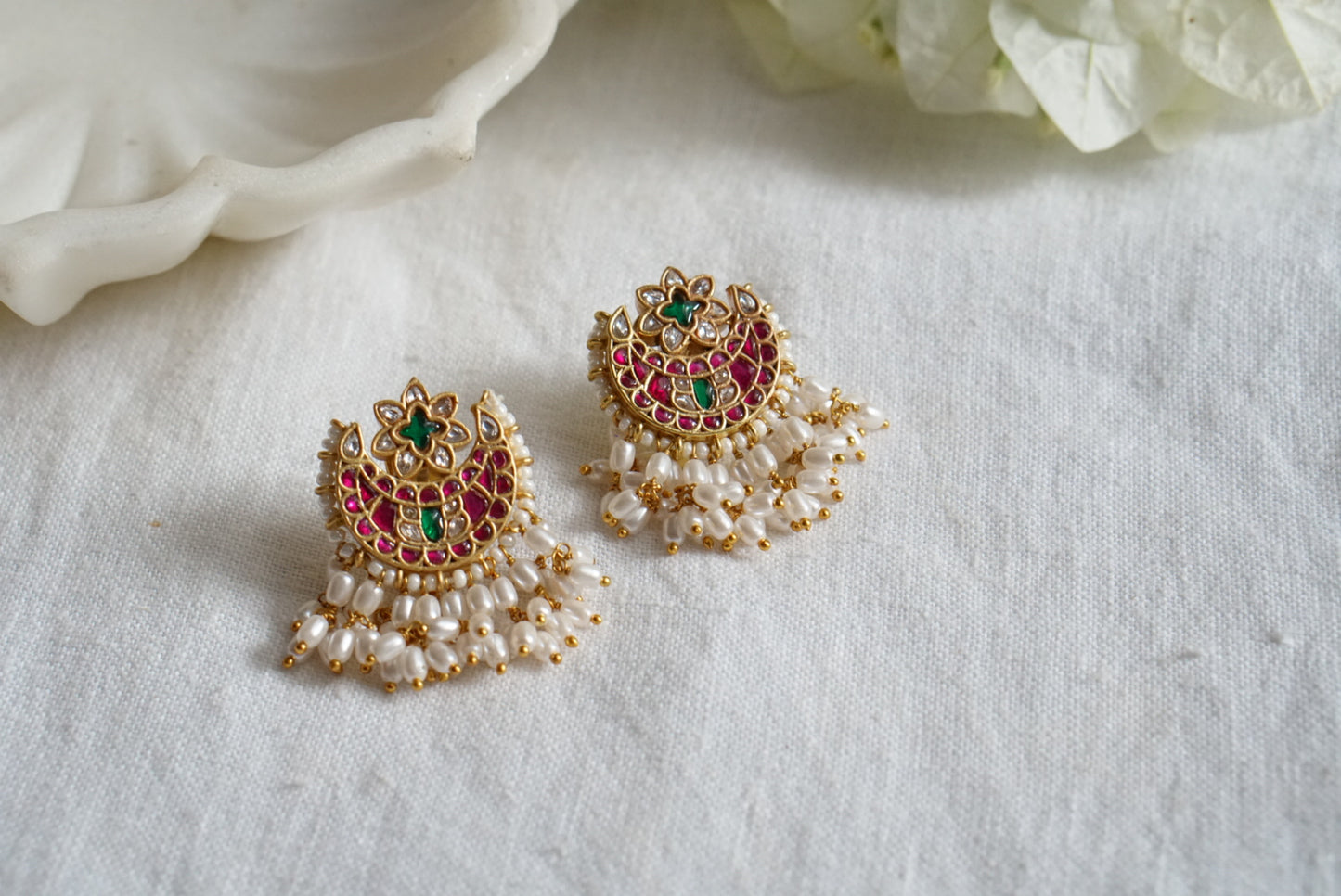 Kundan earring (1-3927)(K)(preorder)