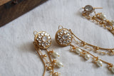 Polki Studs With EarChain (1-4289)(B)