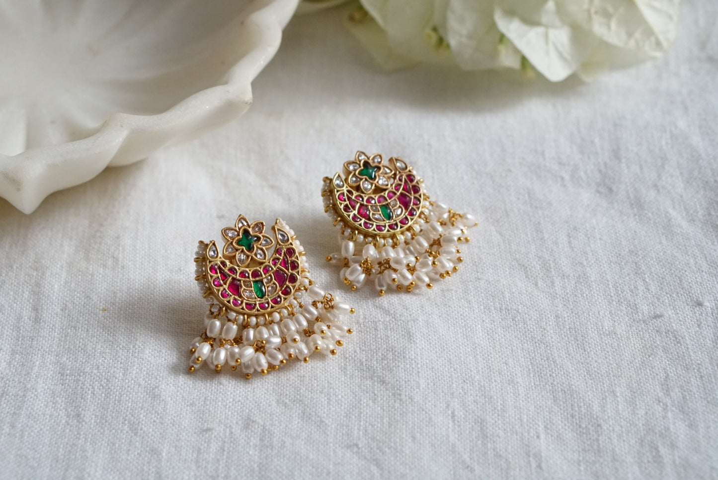 Kundan earring (1-3927)(K)(preorder)