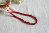 Red Beads necklace (4-7529)(K)