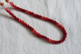 Red Beads necklace (4-7529)(K)