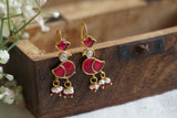 Kundan Earrings (1-4451)(R)