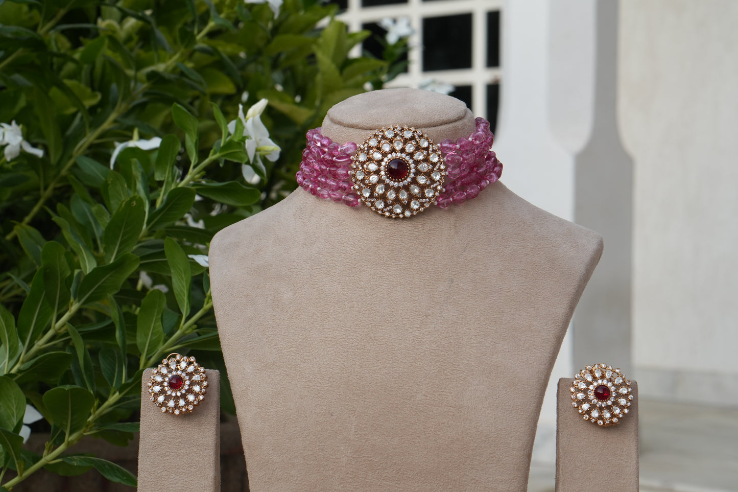 Polki Choker Set (4-9174)(B)