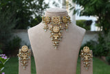 Kundan Necklace Set (4-9161)(B) - JEWELSTYLE