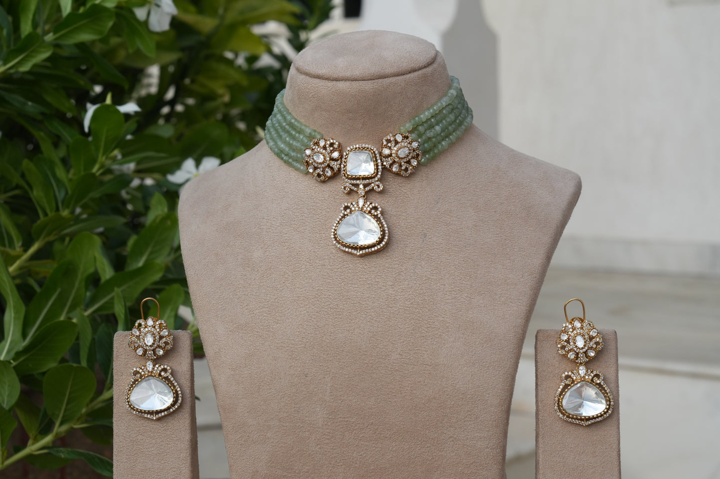 Polki Choker Set (4-9173)(B)