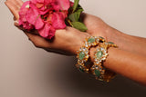 Kundan Openable bangle (3-448)(R) Size 2’4