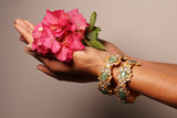 Kundan Openable bangle (3-448)(R) Size 2’4