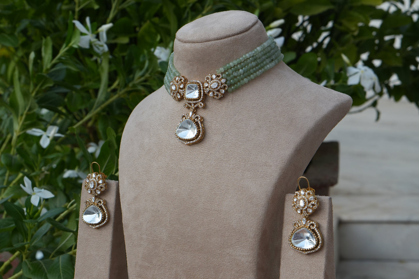 Polki Choker Set (4-9173)(B)