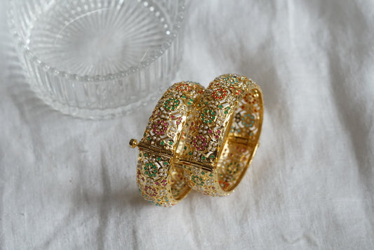 Jadau openable bangles size 2’4 (3-331)(H)