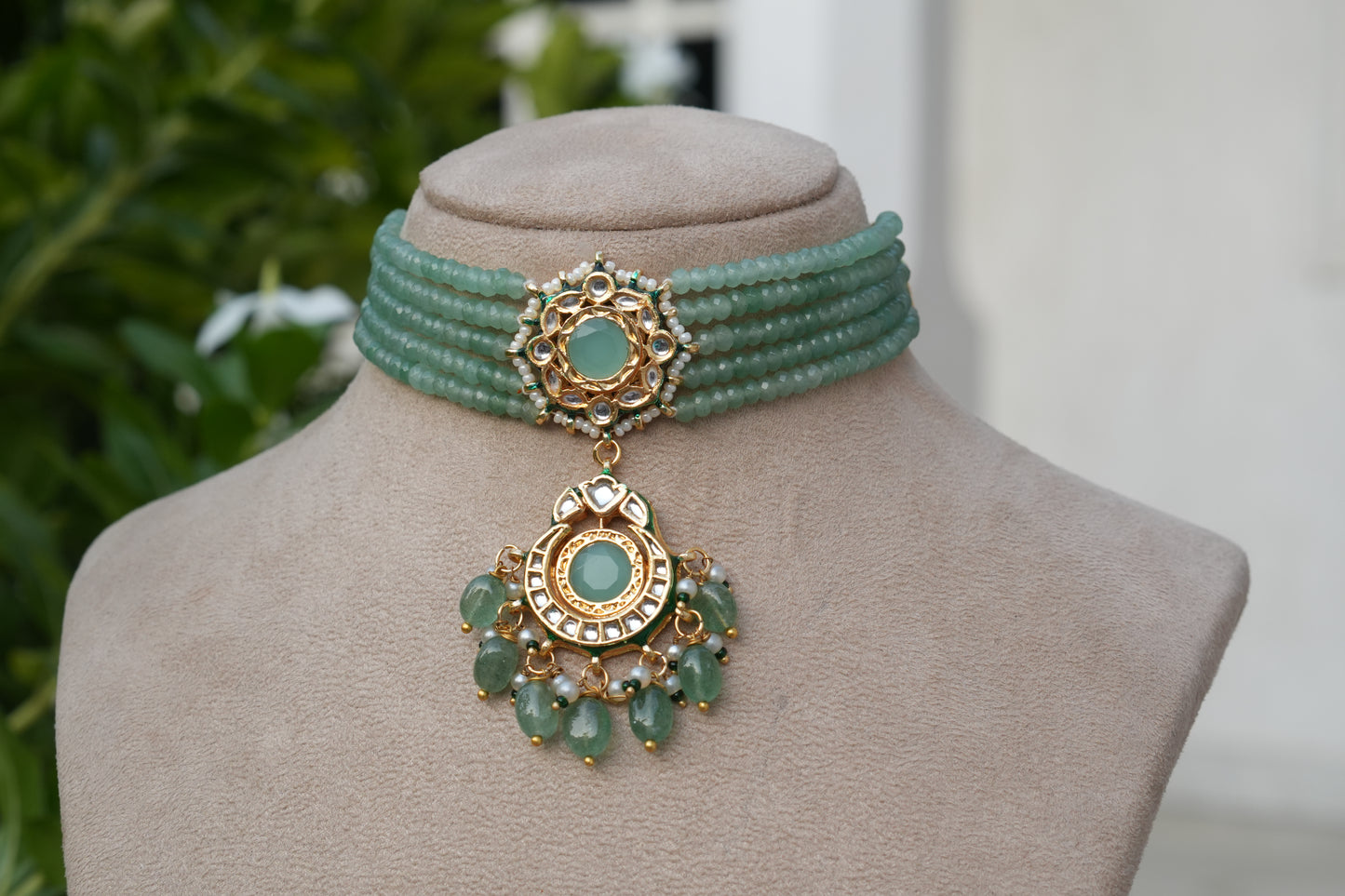 Polki Choker Set (4-9172)(B)