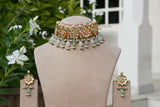 Kundan Choker Set (4-9162)(B)