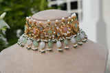 Kundan Choker Set (4-9162)(B)