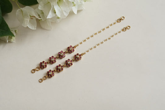 Antique Kundan Earchain(9-384) (AK)