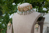Kundan Choker Set (4-9162)(B)