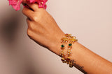 Kundan Openable bangle (3-440)(A) Size 2’6