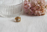 White Polki  Ring (6-285)(B)