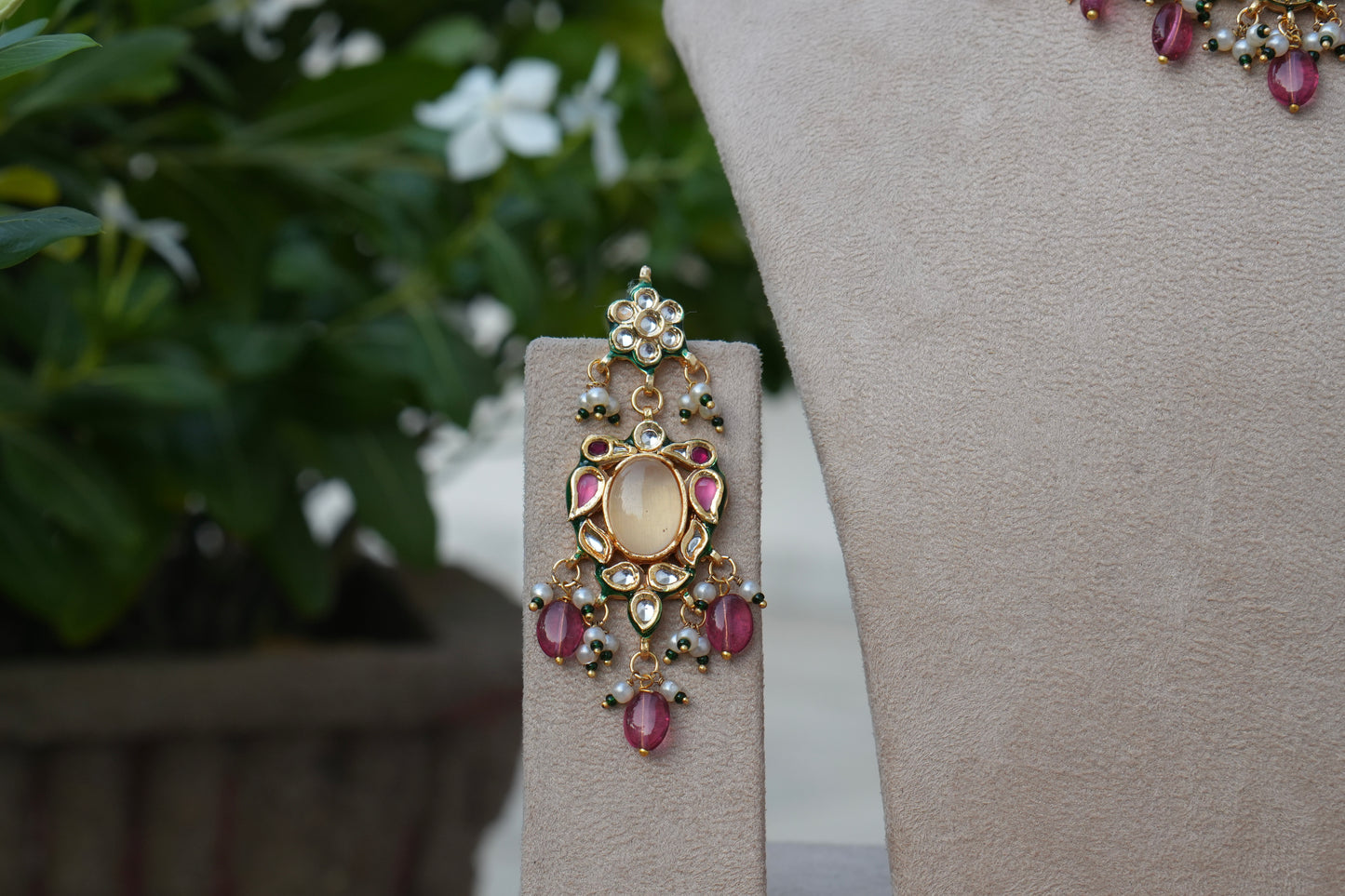 Kundan Choker Set (4-9164)(B)