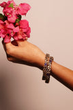 Purple stone Banglesin 2’6 size (3-421)(AK)
