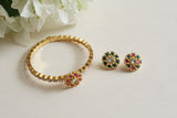 Antique Kundan Bangles openable (3-489)(AK) - JEWELSTYLE