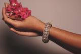 Polki stone bangle (3-425)(B)Size 2’4