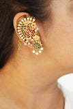 Pink & Green Stone Earring (1-4746)(B)