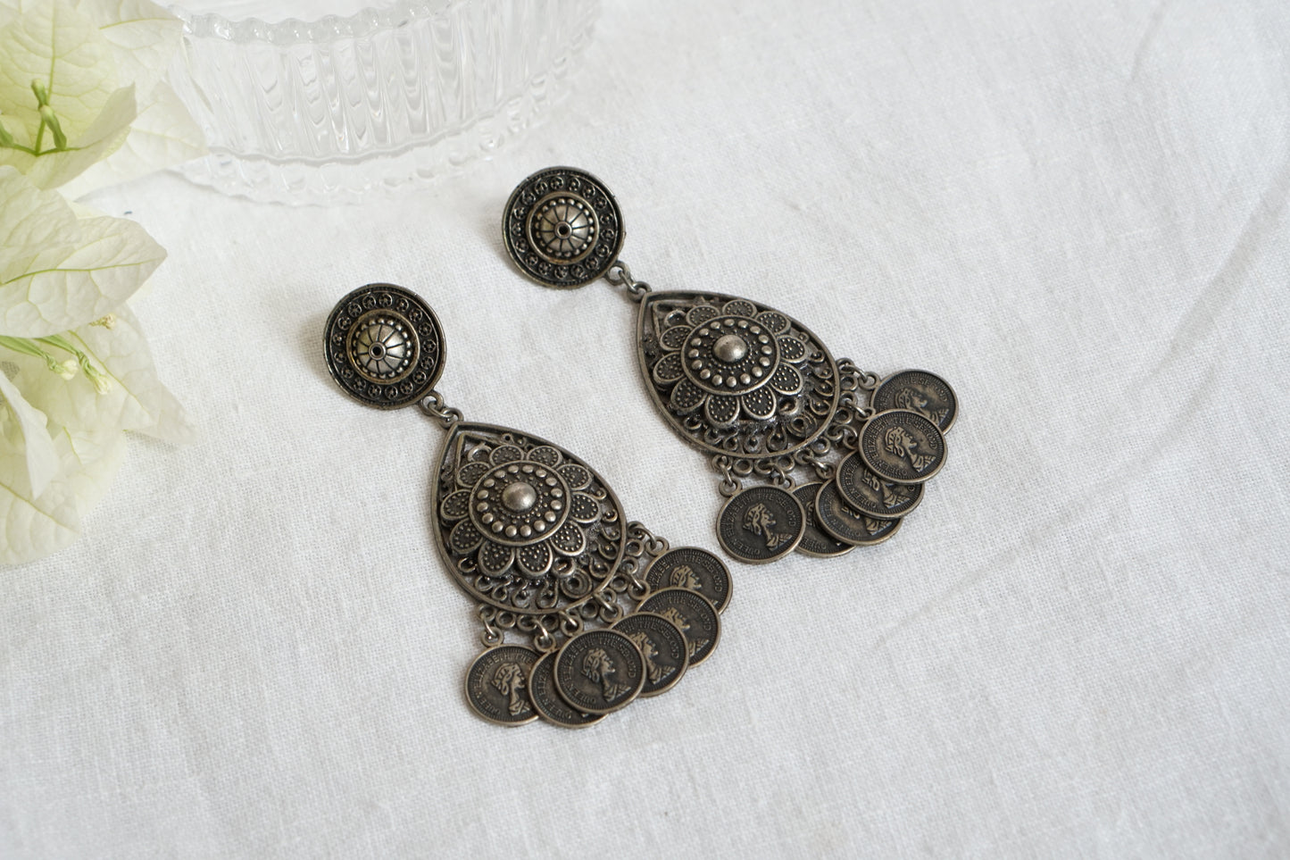 Oxidised Earrings (1-4866)