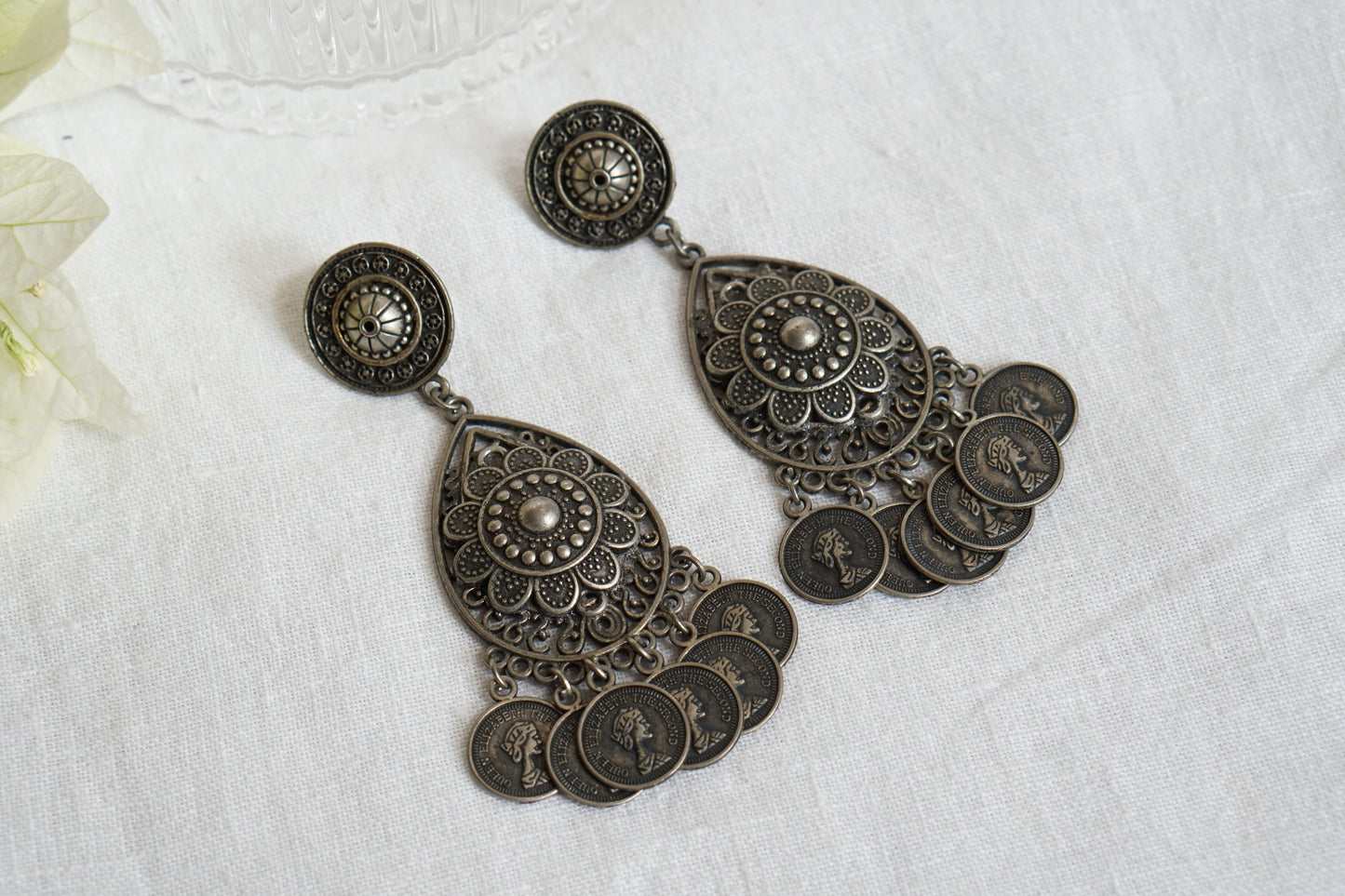 Oxidised Earrings (1-4866)