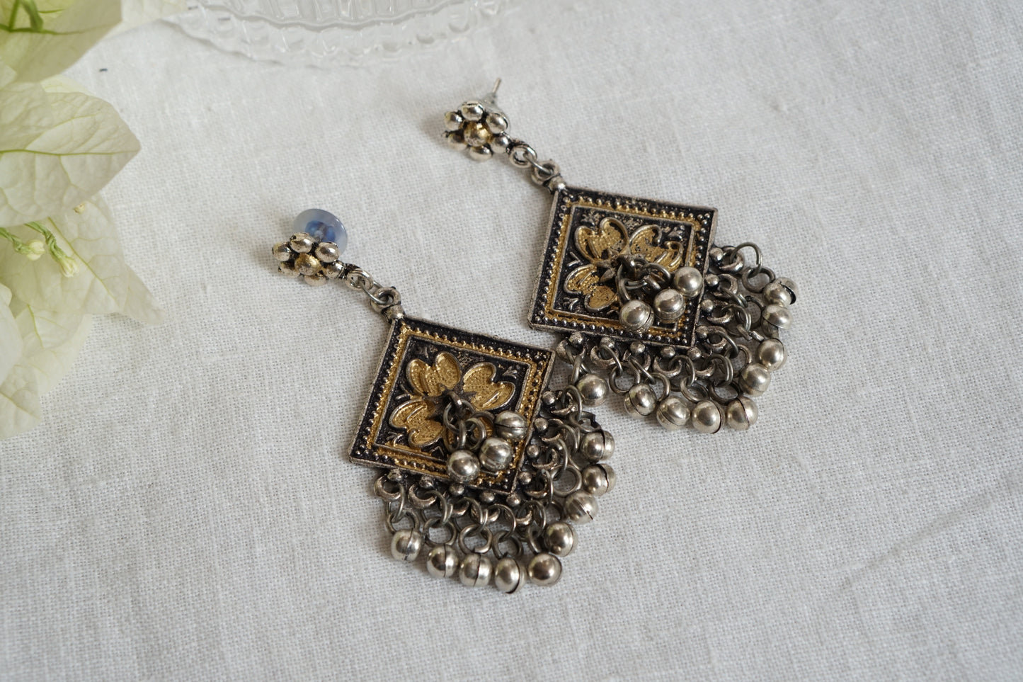 Oxidised Earrings (1-4865)