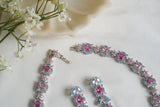 Pink And Turquoise Necklace Set (4-9167)(B)(From Turkey) - JEWELSTYLE