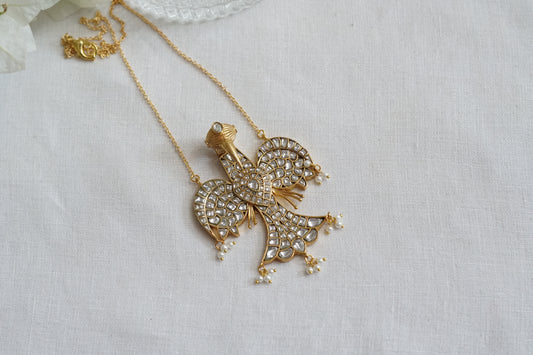 Kundan bird Pendant (4-9289)(R)