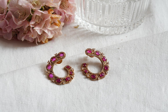 Polki earring(1-4163)(B)