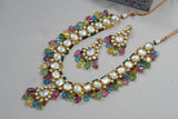 Kundan polki necklace set(4-5822)(SV)(OFFER PIECE)