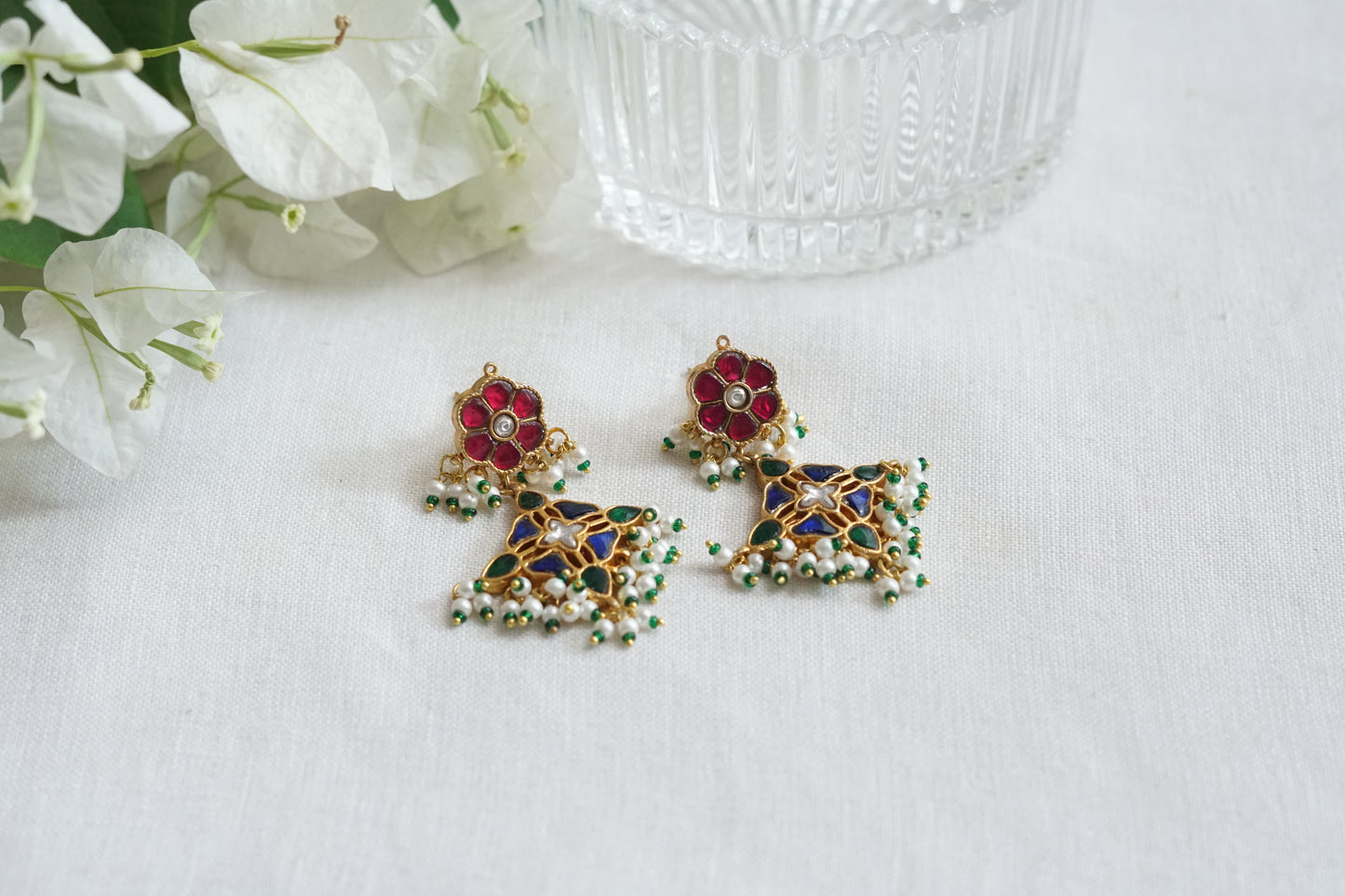 Kundan Earrings (1-5272)(R)