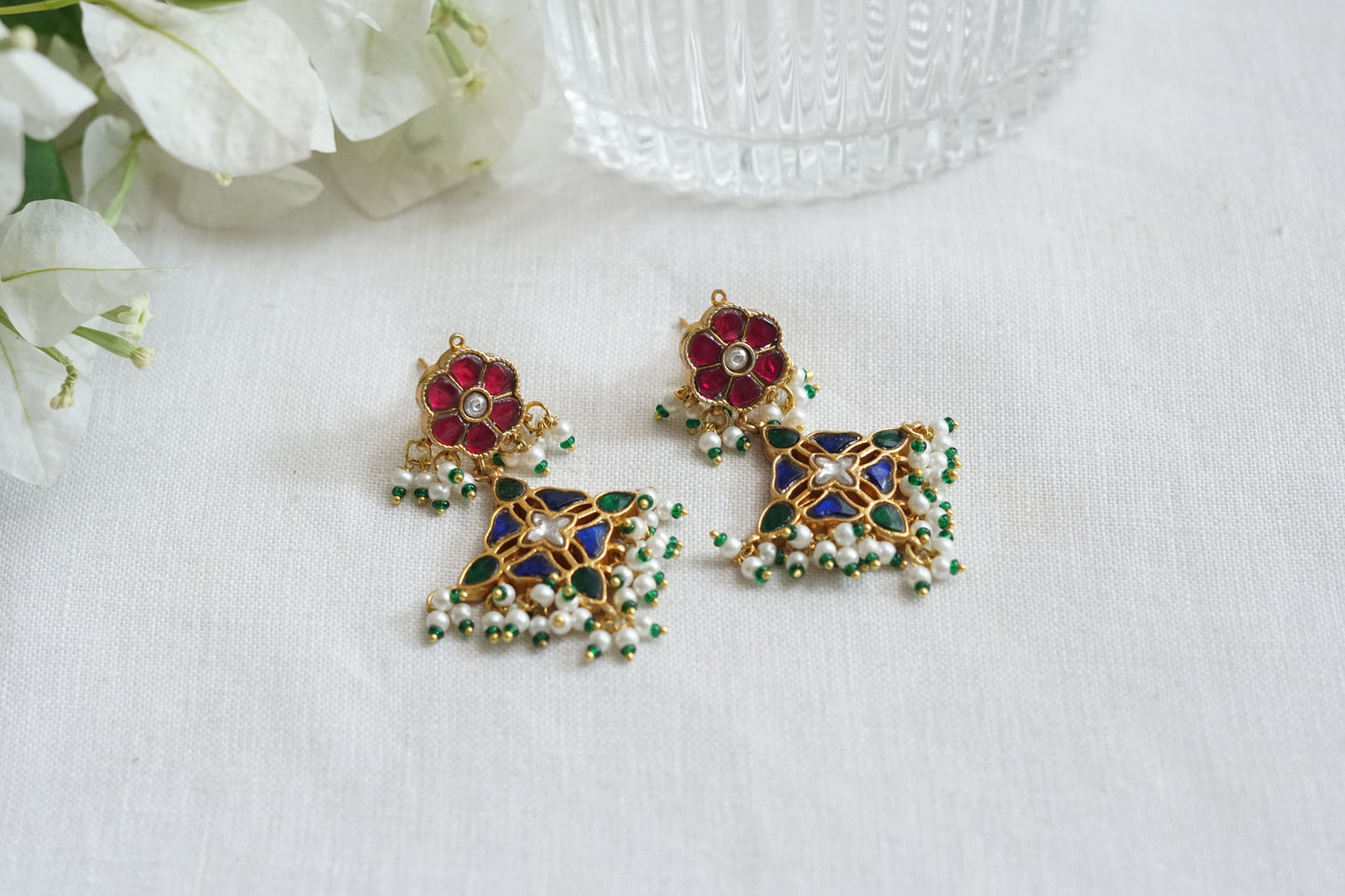 Kundan Earrings (1-5272)(R)