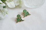 Green Stone Kundan Earrings (1-5273)(R) - JEWELSTYLE